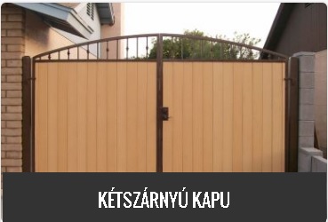 kétszárnyú kapu diosd